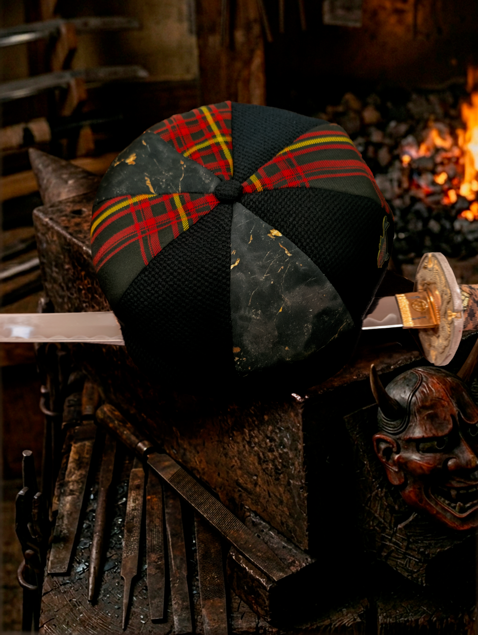 Hannya - Limited Edition 8-Panel Newsboy Cap