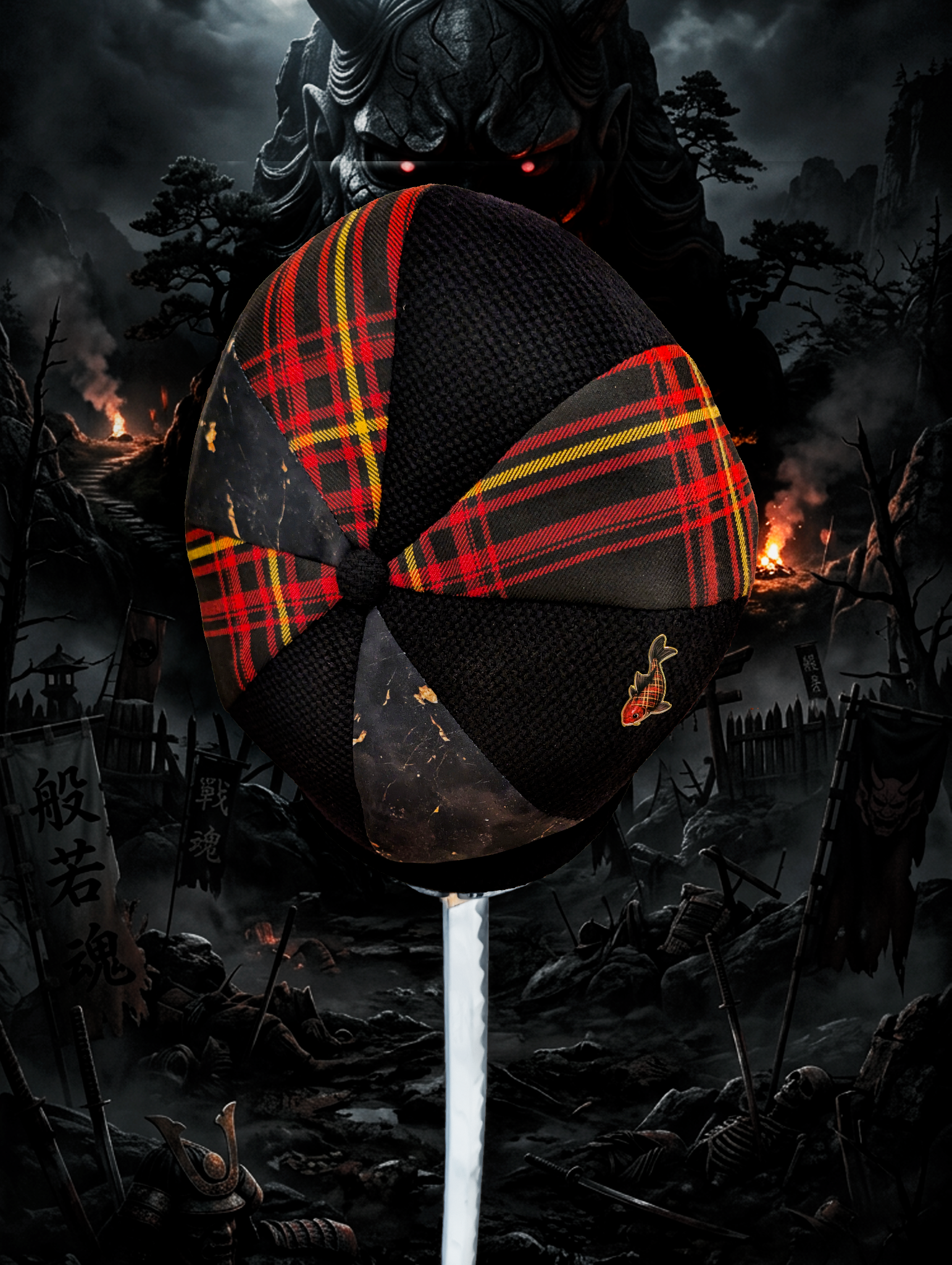 Hannya - Limited Edition 8-Panel Newsboy Cap