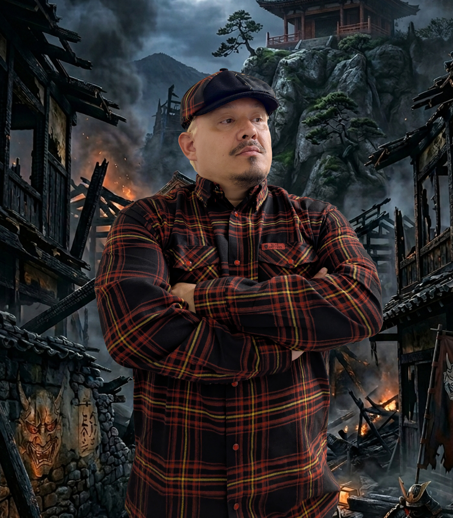 Hannya - Limited Edition 8-Panel Newsboy Cap