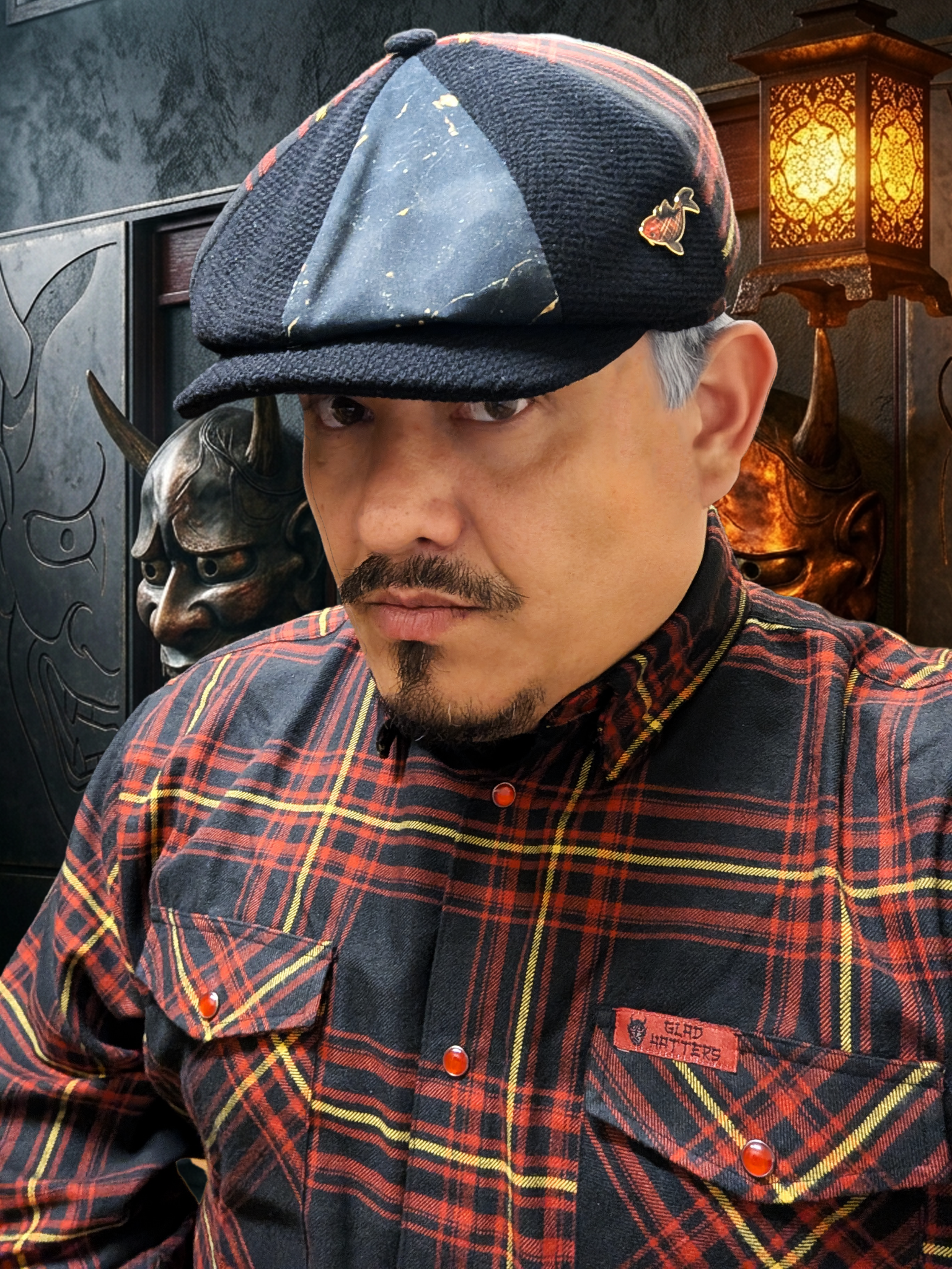 Hannya - Limited Edition 8-Panel Newsboy Cap