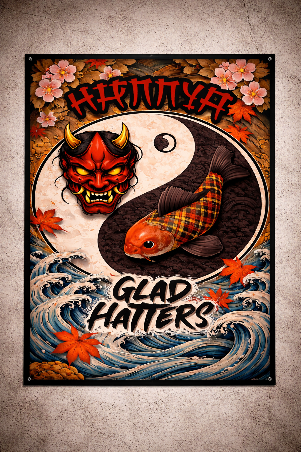 Hannya Limited Edition Garage Banner